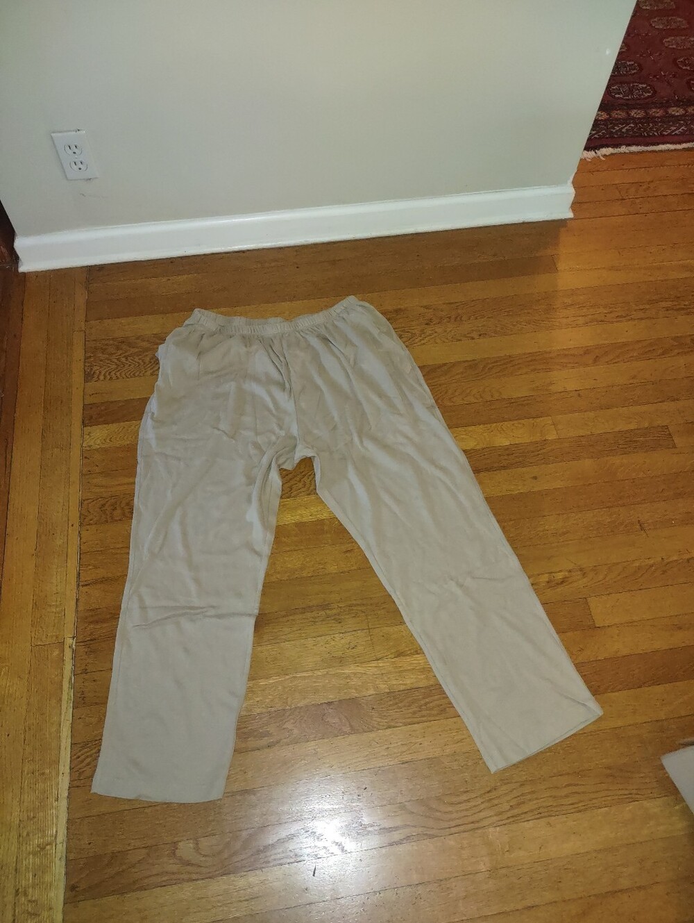 NWOT land's end beige stretchy cotton pants size 2X